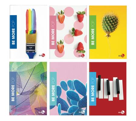 Maxiquaderno Pop Be More - A4 - 4 mm - 36+2 fogli - 100 gr - conf. 10 pezzi - BM - 0123113 - 8008234231223 - DMwebShop