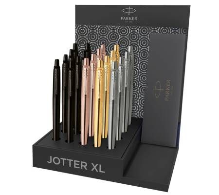 Penna a sfera Jotter XL Monochrome - colori assortiti - expo 20 pezzi - Parker - 2128857 - 113026981288576 - DMwebShop