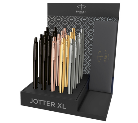 Penna a sfera Jotter XL Monochrome - colori assortiti - expo 20 pezzi - Parker - 2128857 - DMwebShop