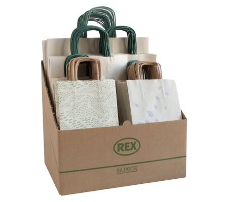 Espositore shopper Carta Erba - formati assortiti - Sadoch - expo 100 pezzi - Rex Sadoch - SCNEBBERB - 8006715252910 - DMwebShop