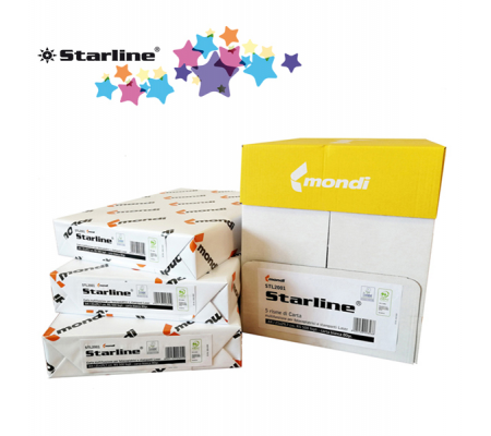Carta bianca Starline - A4 - 80 gr - bianco - Starline - risma 500 fogli (in mini pallet da 50 risme) minipallet - STL2003 - STL2003 minipallet - 8025133028259 - DMwebShop