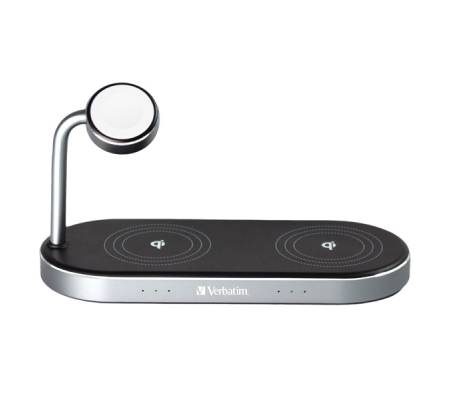 Supporto di ricarica wireless - 3-in-1 - WCS-03 - Verbatim - 49557 - 23942495574 - DMwebShop