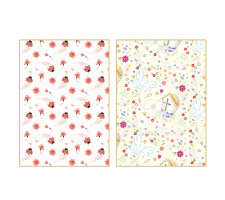 Fogli di carta regalo linea Eventi - 70 x 100 cm - fantasie assortite - conf. 100 pezzi - Kartos 18291
