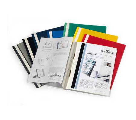 Cartellina ad aghi Duraplus - copertina personalizzabile - 21 x 29,7 cm - bianco - conf. 25 pezzi - Durable - 2579-02 - 4005546267913 - DMwebShop