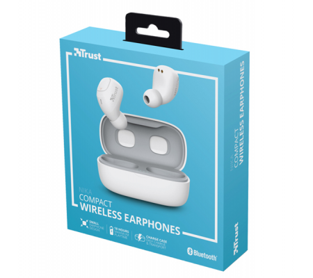 Cuffie senza fili bluetooth Nika - bianco - Trust 23904