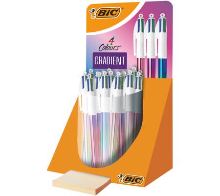 Penna 4 Colours Gradient - colori assortiti - expo 30 pezzi - Bic - 511031 - 3086125110319 - DMwebShop