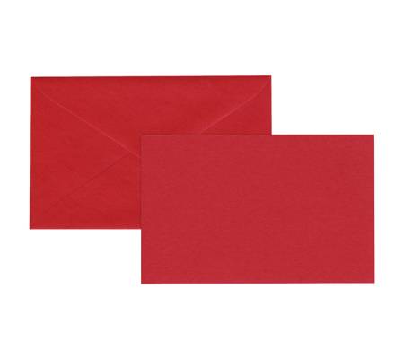 Biglietto natale neutro - con busta - 9 x 14 cm - rosso - conf. 100 pezzi - Rex Sadoch - 2100ROSSO - 8004999421008 - DMwebShop