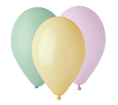 Palloncino Soft Rainbow - Ø 26 cm - lattice - colori assortiti - conf. 25 pezzi - Big Party - 72179 - 8020834721799 - DMwebShop