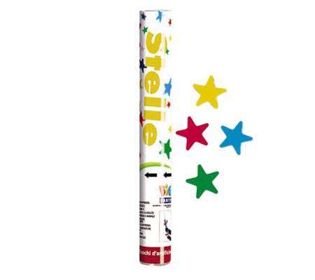 Sparacoriandoli Cannon - 8 mt - stelle assortite - conf. 12 pezzi - Big Party - 50064 - 8020834500646 - DMwebShop
