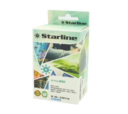 Cartuccia ink - per Hp - N.82 - ciano - 69 ml - Starline - JRHP82C - 8025133125866 - DMwebShop