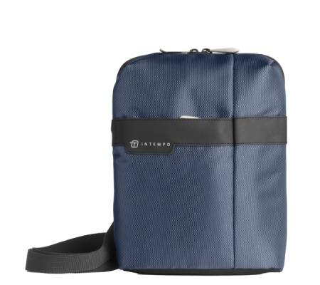 Tracolla City Bag Job - 21 x 28 x 6 cm - tessuto tecnico - blu - InTempo - 9215JBL32 - 8029221850807 - DMwebShop