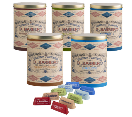 Gianduiotto - in scatola metallo - gusti assortiti - 150 gr - Barbero - METALMIX - DMwebShop