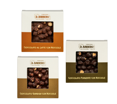 Tavoletta di cioccolato con iole - gusti assortiti - 120 gr - Barbero - NOCC - DMwebShop