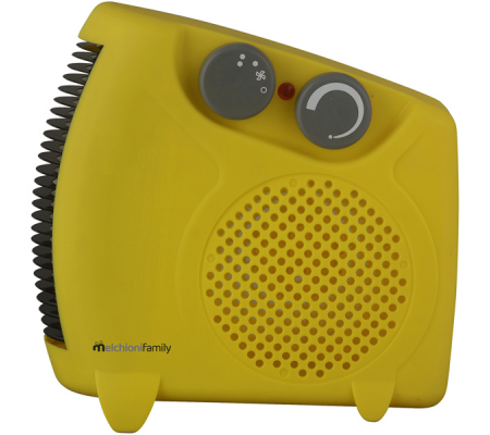 Termoventilatore Hotty Plus - orizzontale-verticale - 2000 W - 14,5 x 11 x 25 cm - giallo - Melchioni - 158640044 - DMwebShop