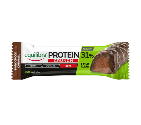 Barretta Protein 31% Low Sugar Crunch - dark choco caramello - 40 gr - Equilibra - BAPCR - 8000137004584 - DMwebShop