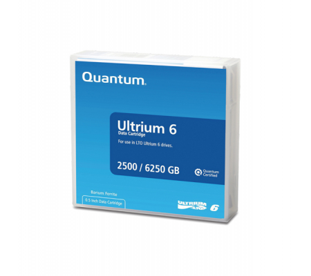 Cartuccia dati LTO-6 Ultrium - 25-625 TO MP - Quantum - QUTU2500RM - 768268043442 - DMwebShop
