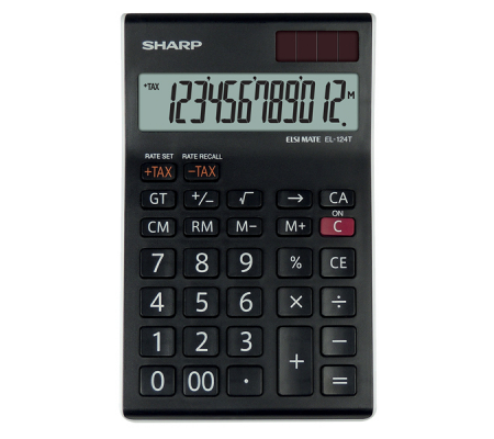 Calcolatrice da Tavolo - 12 cifre - Sharp - EL-124T - 4974019793788 - DMwebShop