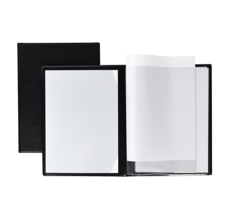 Portamenu' M - PVC - 18 x 24 cm - nero - 2+2 tasche - Sei Rota - 56711210 - DMwebShop
