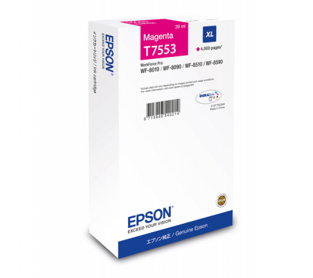 Tanica - magenta - T7553 - 39 ml - Epson - C13T755340 - 8715946540214 - DMwebShop
