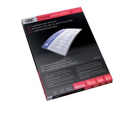 Pouches - A4 - 216 x 303 mm - 2 x 125 micron - highspeed - scatola 100 pezzi - GBC - 3747348 - 33816048072 - DMwebShop