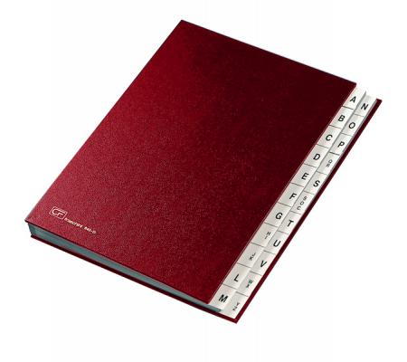 Classificatore alfabetico A/Z - 640D - 24 x 34 cm - rosso - Fraschini - 640D-ROSSO - 8027032019017 - DMwebShop