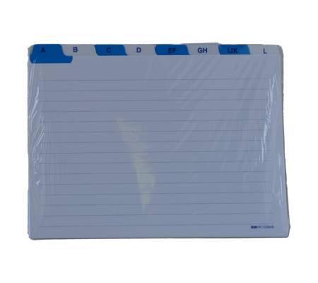 Schede - rubrica A-Z - 15 x 21 cm - orizzontale - bianco - Edipro - E3649 - CONFE3649PZ1% - DMwebShop