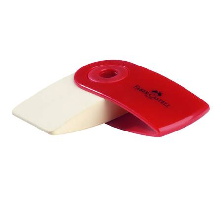 Gomma Sleeve Mini - 55 x 28 x 15 mm - con custodia protettiva rossa e blu - Faber Castell - 182411 - 9556089824118 - DMwebShop