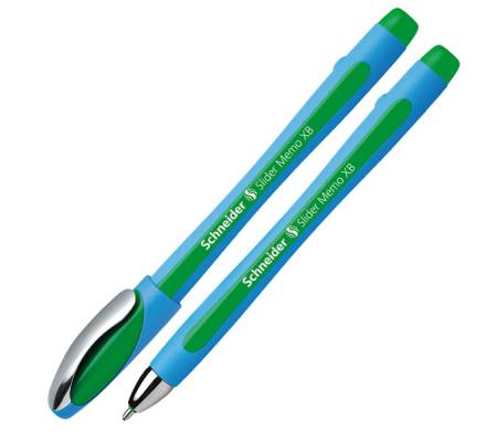 Penna a sfera Slider Memo - punta XB - verde - conf. 10 pezzi - Schneider - P150204 - 4004675064264 - DMwebShop
