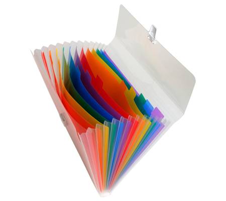 Classificatore Crystal - 13 tasche - PP - 33 x 25 cm - Exacompta - 55298E - 3130630552987 - DMwebShop