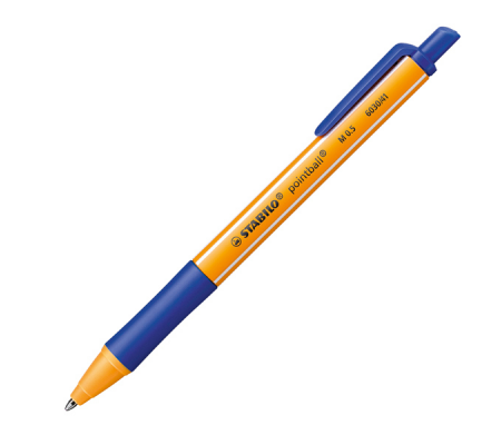 Penna a sfera a scatto Pointball Green - tratto 0,5 mm - blu - Stabilo - 6030/41 - 4006381436960 - DMwebShop