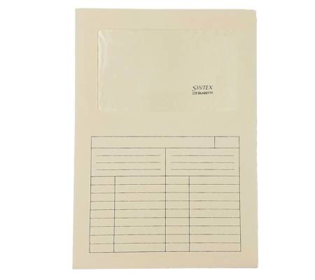 Cartelline a L con finestra Sintex - cartoncino - 120 gr - 22 x 31 cm - avorio - conf. 50 pezzi - Blasetti - 0582 - 8007758015821 - DMwebShop