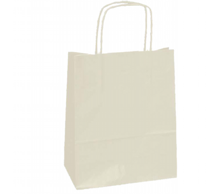 Shopper in carta maniglie cordino - 45 x 15 x 50 cm - avorio - conf. 25 sacchetti - Mainetti Bags - 047640 -  - DMwebShop