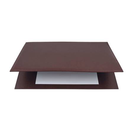 Sottomani doppio in similpelle - marrone scuro - 48 x 32 cm - City Time - 2190-M - 8002787219059 - DMwebShop