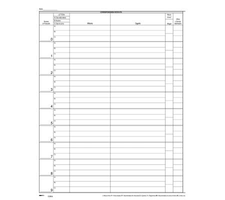 Registro corrispondenza arrivo-partenza - 31 x 24 cm - 50 fogli - Edipro - E2806 - 8023328280604 - DMwebShop