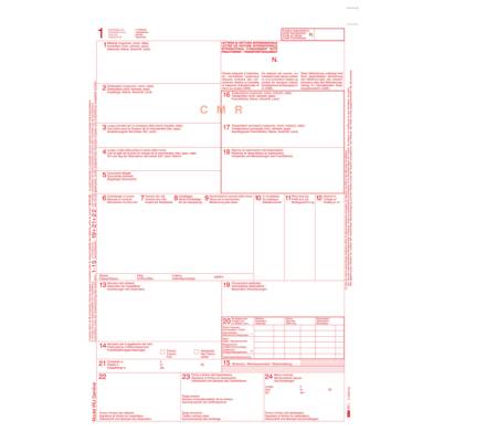 C.M.R. lettera vettura internazionale - 5 copie snap - 29,7 x 21 cm - 50 fogli - Edipro - E0052TER - 8023328005221 - DMwebShop