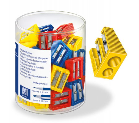 Temperamatite senza contenitore - 2 fori - colorati - conf. 50 pezzi - Staedtler - 510 60KP50 - DMwebShop