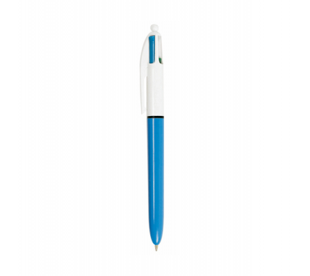 Penna a sfera a scatto multifunzione 4 Colours Classic - punta 1 mm - nero, blu, rosso, verde - conf. 12 pezzi - Bic - 982866 - 3086123233829 - DMwebShop
