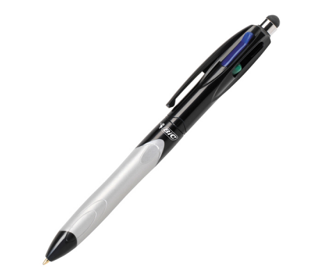 Penna a sfera a scatto multifunzione 4 Colors Stylus - punta 1 mm - 4 colori - Bic - 926404 - DMwebShop