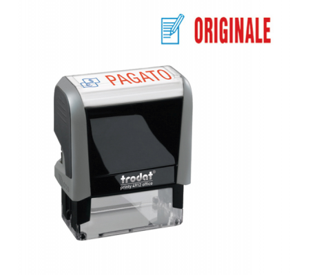 Timbro Office Printy Eco - ORIGINALE - 47 x 18 mm - Trodat - 43267. - 9008056432678 - DMwebShop