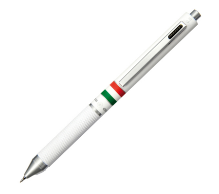 Penna a sfera a scatto multifunzione - fusto bianco gommato Italia - Osama - OD 1024ITG/1BI -  - DMwebShop