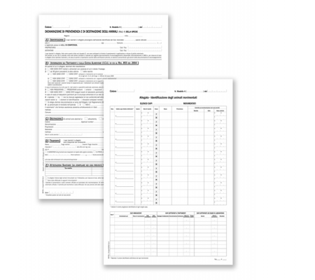 Dichiarazione prov-destinaz animali Mod 4MC - A4 - 4 copie autoricalcanti - Data Ufficio - DU8870R0000 -  - DMwebShop
