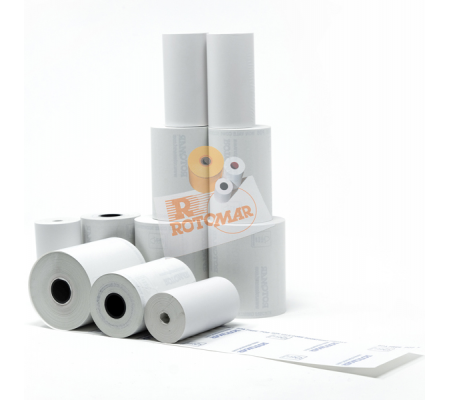 Rotolo per POS e carte di credito - 57 mm x 20 mt - Ø esterno 40 mm - 55 gr - anima 12 mm - blister 10 pezzi - Rotomar - FSPT1BPA570209 -  - DMwebShop