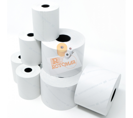 Rotolo per bilancia carta termica BPA free - 57,5 mm x 30 mt - Ø esterno 50 mm - 55 gr - anima 12 mm - blister 10 pezzi - Rotomar - FSBTFBPA57530 -  - DMwebShop