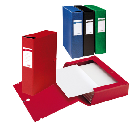 Scatola archivio Scatto - dorso 8 cm - 25 x 35 cm - verde - Sei Rota 67900805