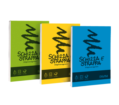 Blocco Schizza e Strappa - A6 - 105 x 148 mm - 50 gr - 150 fogli - Favini A200706