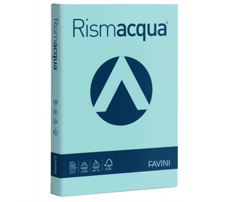 Carta Rismacqua - A4 - 140 gr - celeste 08 - conf. 200 fogli - Favini A65T204
