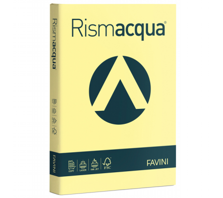 Carta Rismacqua - A4 - 200 gr - giallo chiaro 07 - conf. 125 fogli - Favini A672104