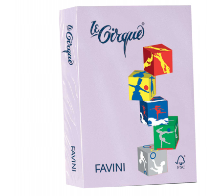 Carta Le Cirque - A4 - 80 gr - lilla pastello 104 - conf. 500 fogli - Favini A719504