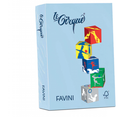 Carta Le Cirque - A4 - 80 gr - azzurro pastello 106 - conf. 500 fogli - Favini A717504