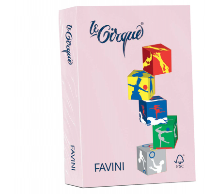 Carta Le Cirque - A4 - 80 gr - rosa pastello 108 - conf. 500 fogli - Favini A71S504